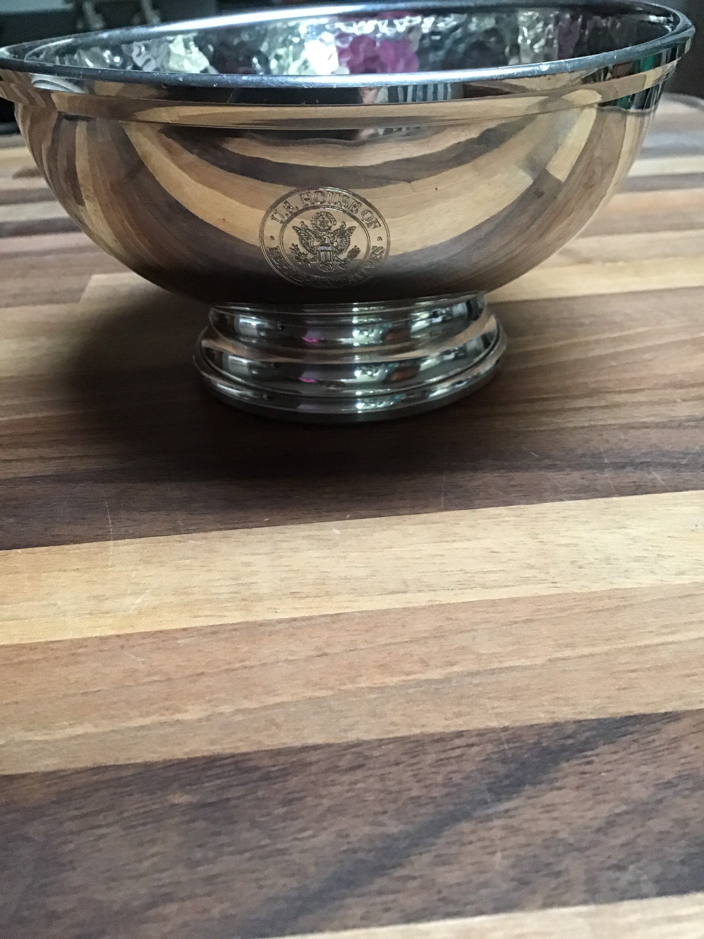Salisbury Pewter Revere Type 5 Bowl With House of Representatives