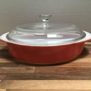 Vintage Pink Flamingo Pyrex Bowl Ovenware with Lid