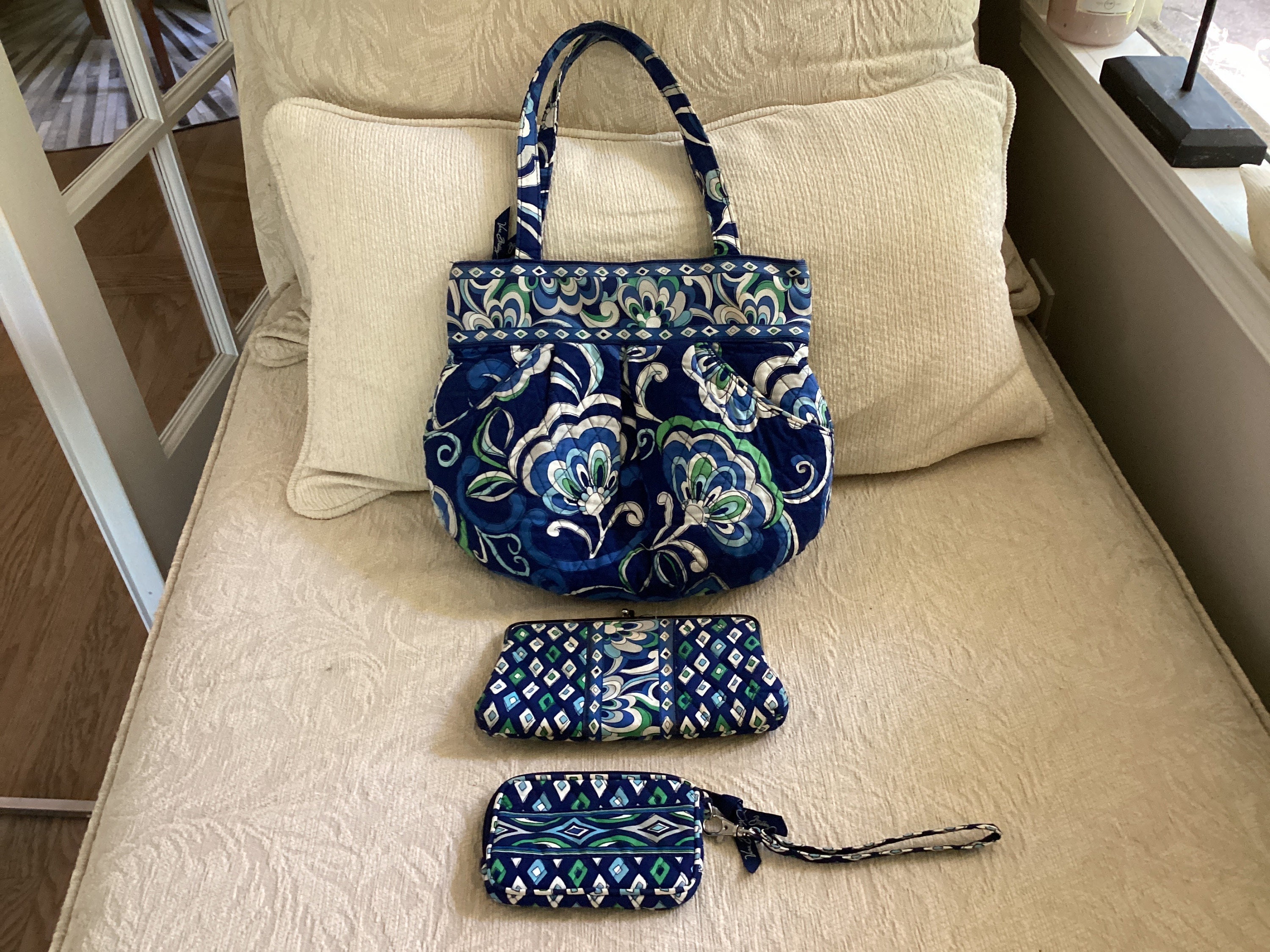Vera Bradley Mini Backpack – Mediterranean Blue Retired Pattern (Fall 2008) Vera Bradley Retired Blue Paisley Backpack | Mercari main image 2