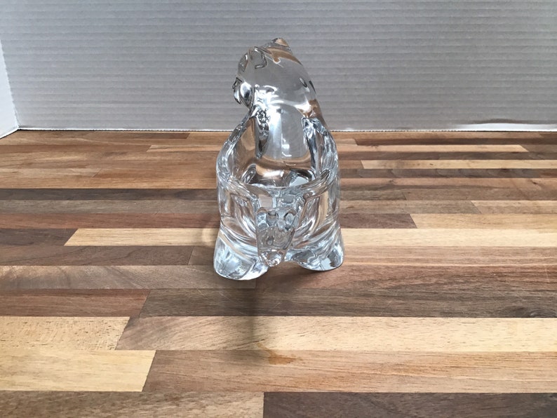 Vintage Sasaki Crystal Cat Bowl Art Glass, Figurine or Sculpture Etsy