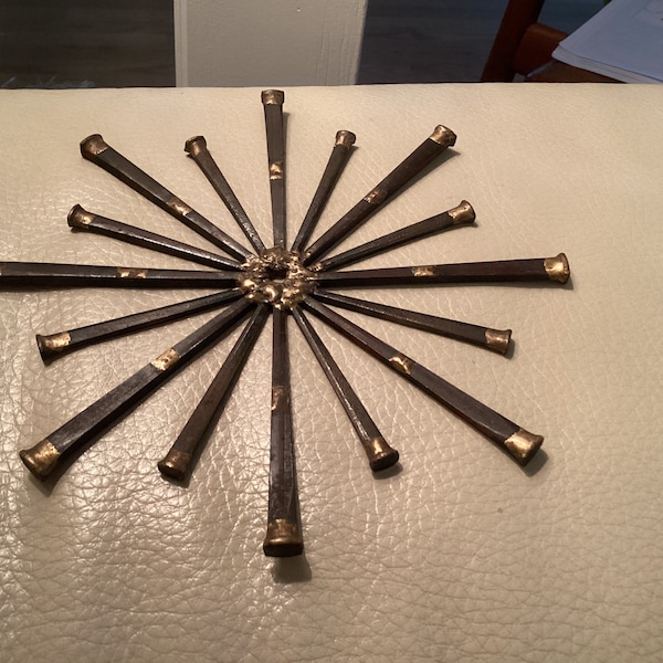 Brass Metal Art Vintage Wall Etsy