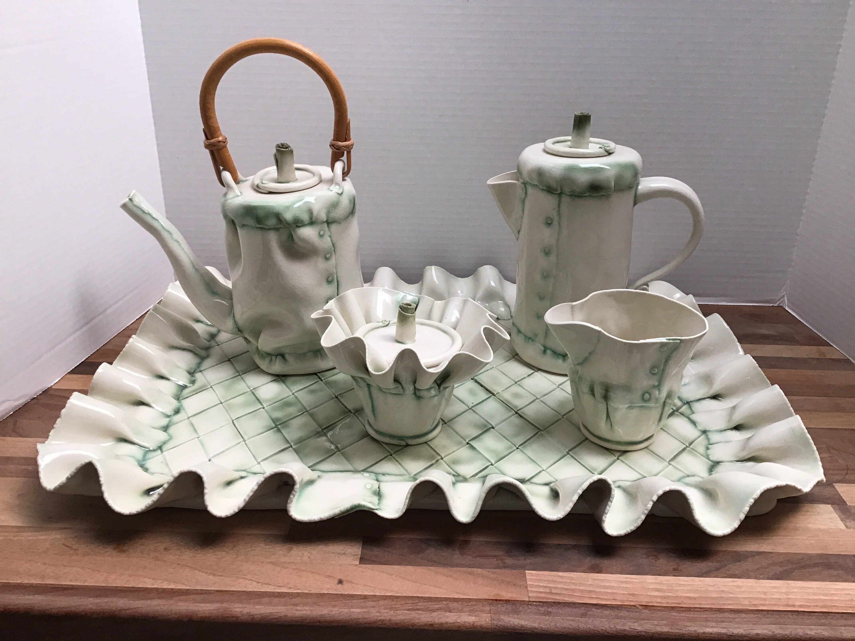 Unique Ceramic Coffee and Tea Set with Creamer and Sugar Bowl Etsy