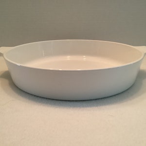 Vintage Corning Ware All White Round Cookware Model B-10-B