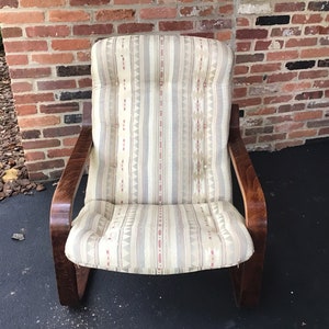 Midcentury Modern Westnofa Upholstered Rocker or Lounge Chair - Shipping is Not Free