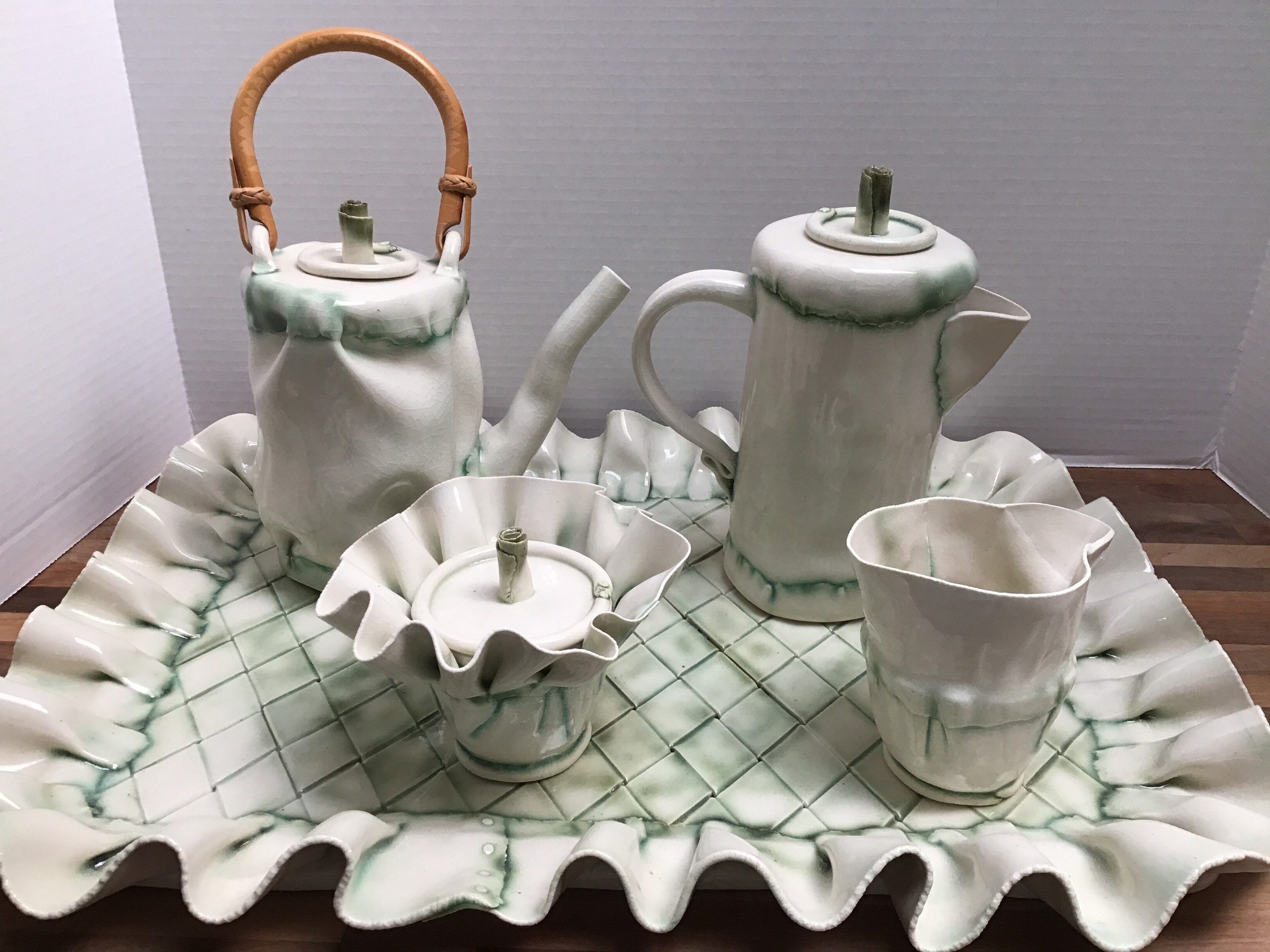 Unique Ceramic Coffee and Tea Set with Creamer and Sugar Bowl Etsy