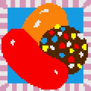 Patrón de manta grande Candy Crush