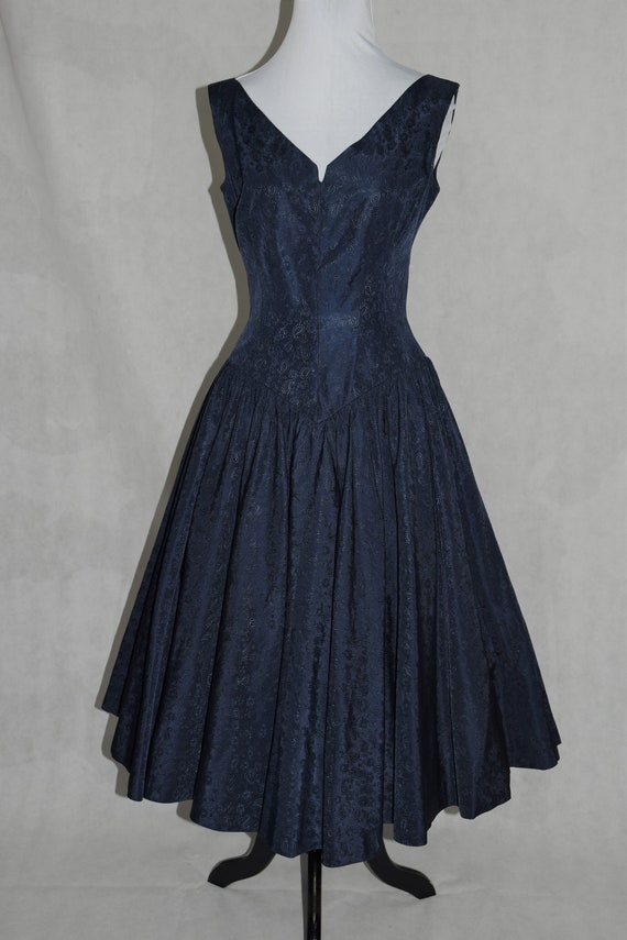 Jonny Herbert Original Royal Blue 50's Dress and … - image 1