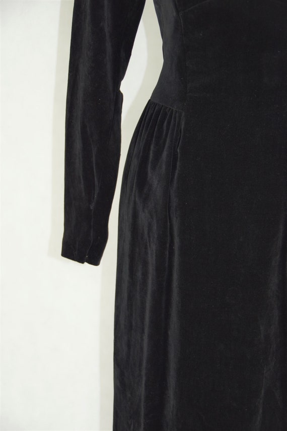 Lorrie Deb Black Velvet Formal Gown - image 3