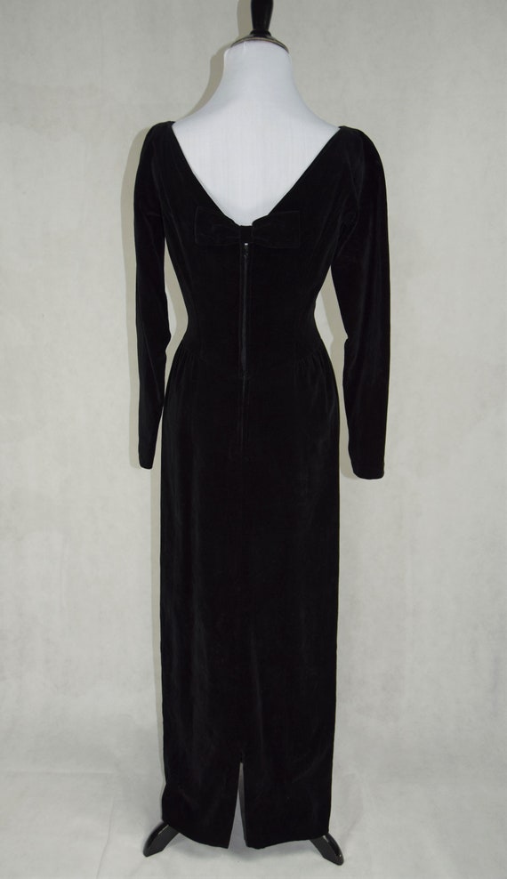 Lorrie Deb Black Velvet Formal Gown - image 2
