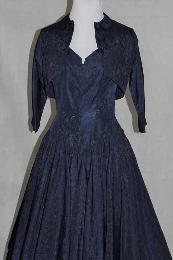 Jonny Herbert Original Royal Blue 50's Dress and … - image 3