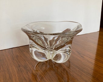Orrefors Clear Glass Bowl., Vintage Edward Hald.
