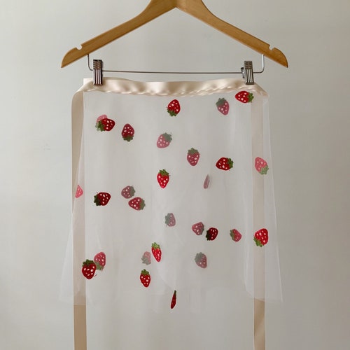 Cream and Peach Floral Ballet Wrap Skirt Etsy