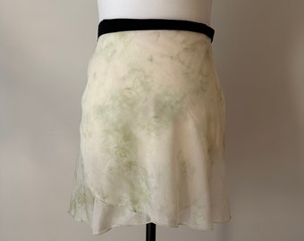 Jupe Portefeuille Ballet Tie-Dye Vert