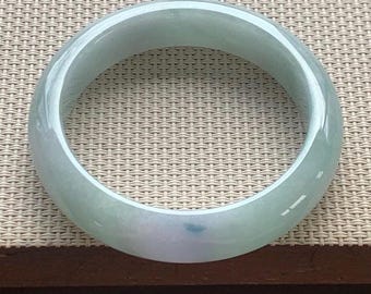 53mm Certified Genuine Lavender Green Blue Jadeite Bangle Burmese Myanmar Type A Grade A Untreated Natural Jade Bracelet