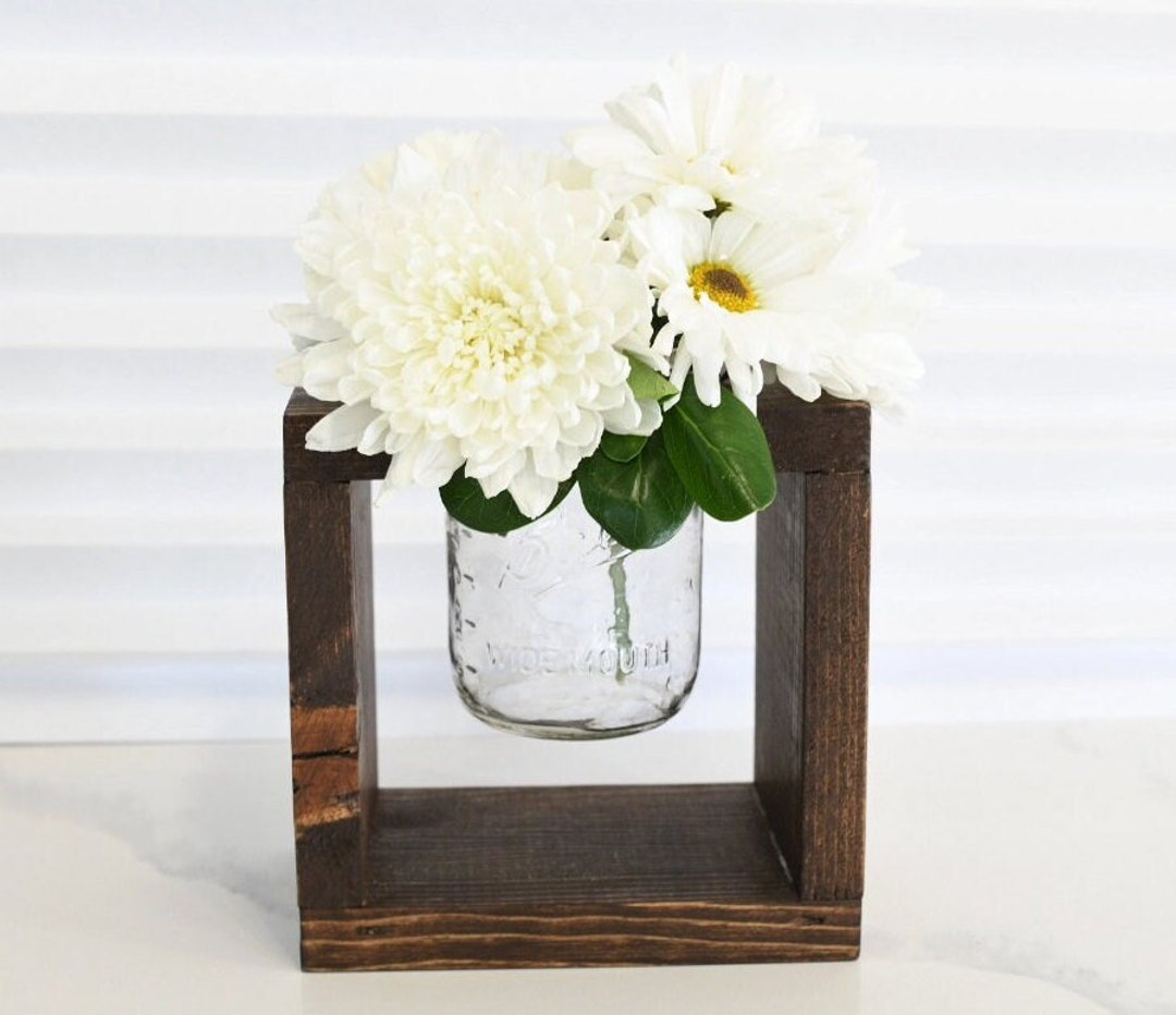Rustic Wedding Centerpieces Wood Mason Holder Wooden Boxes for