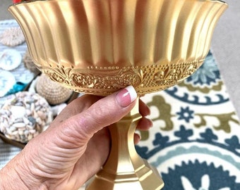 Pedestal Vase - Gold Compote Vases - Wedding Vase - Gold Vase - Table Centerpiece - Glam Wedding - Vase