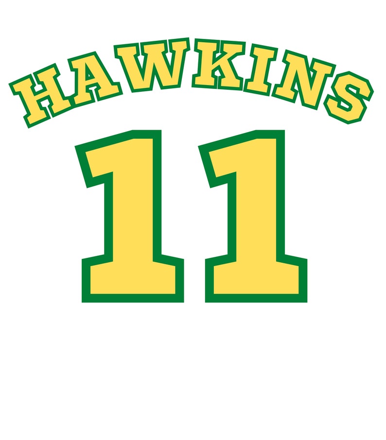 STRANGER THINGS Eleven Basketball Hawkins Jersey Tshirt Etsy