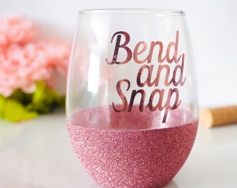 Elle Woods Bend and Snap, Legally Blonde, What like its hard, Legally Blonde mug, Rose Gold Wine Glass, Elle woods quote, Elle Woods Harvard