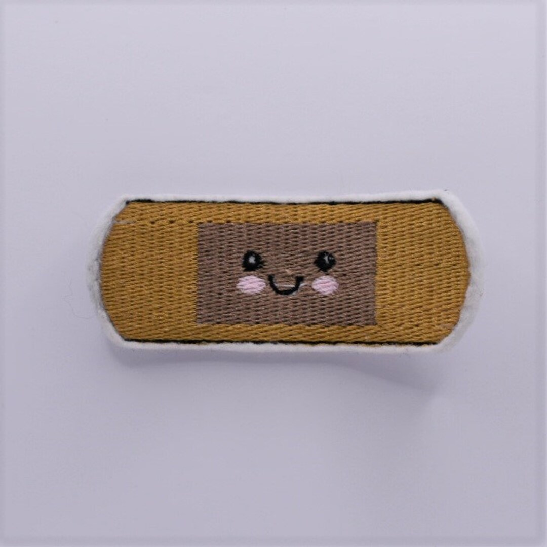 Band-aid Bandage, Cute, Kawaii, Smiling, Feltie, Nurse Gift, Badge Reel ...
