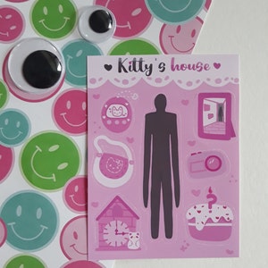 Kittys Haus Stickerbogen!