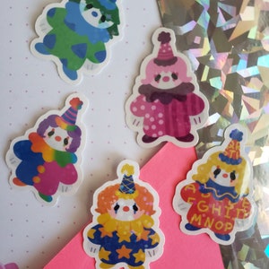 Holographic Clowns Sticker pack!
