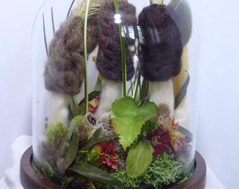 Bell Jar with Morels and Stinkhorns