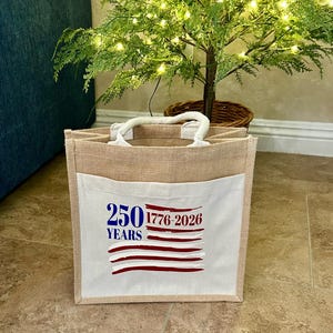 Personalized burlap/Canvas bag. Nice sized, unique item for any occasion