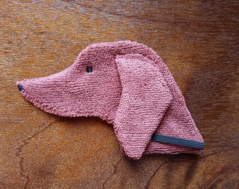 Smudge Dog Dachshund "Hoffy" Microfiber Covert Cleaning Cloth