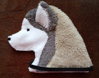 Alaskan Malamute Smudge Dog &quot;Kody&quot; Microfiber Covert Cleaning Cloth