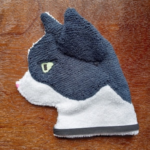 Black and White Cat Microfiber Glasses and Tech Cleaning Cloth, Tux
