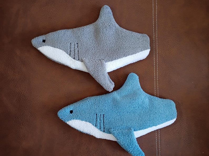 Shark Shaped Soft Glasses Case Made of Microfiber Material, Case and Cleaning Cloth in One, Shark Lover Gift image 2