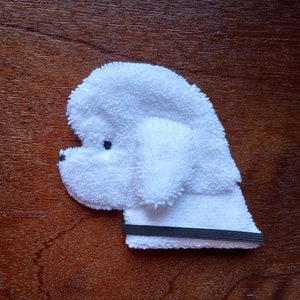 Smudge Dog Bichon Frise &quot;Baxter&quot; Microfiber Covert Cleaning Cloth