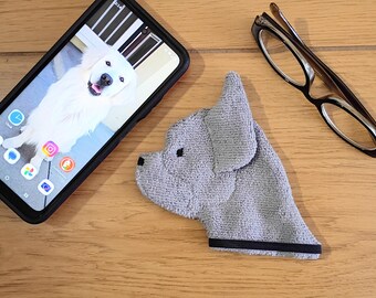 Chiffon de nettoyage en microfibre pour écran tactile Bouledogue français, motif Raoul