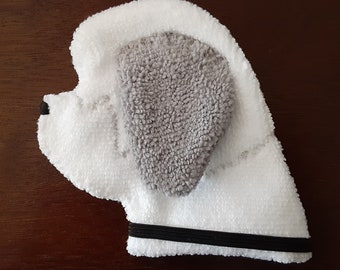 Smudge Dog Old English Sheepdog &quot;Scout&quot; Microfiber Covert Cleaning Cloth