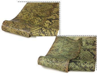 Cuir de poisson pleine fleur de saumon avec imprimés animaliers, cuir de poisson en relief pour projets en cuir, sacs à main, couvertures de journaux, sacs à main, portefeuilles, etc.