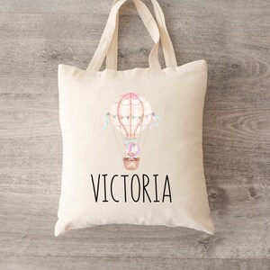 Personalized Kids Tote Bag, Children&#39;s Canvas Book Bag, Daycare Preschool Tote, Customizable with Child&#39;s Name, Eco-Friendly Tote Bag