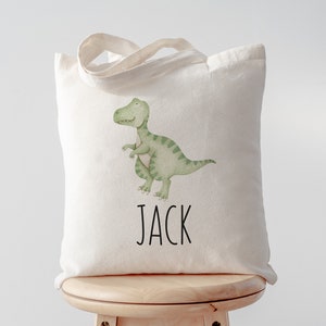 Personalized Kids Tote Bag, Children&#39;s Canvas Book Bag, Daycare Preschool Tote, Customizable with Child&#39;s Name, Eco-Friendly Tote Bag
