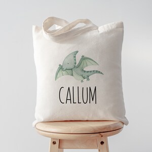 Personalized Kids Tote Bag, Children&#39;s Canvas Book Bag, Daycare Preschool Tote, Customizable with Child&#39;s Name, Eco-Friendly Tote Bag
