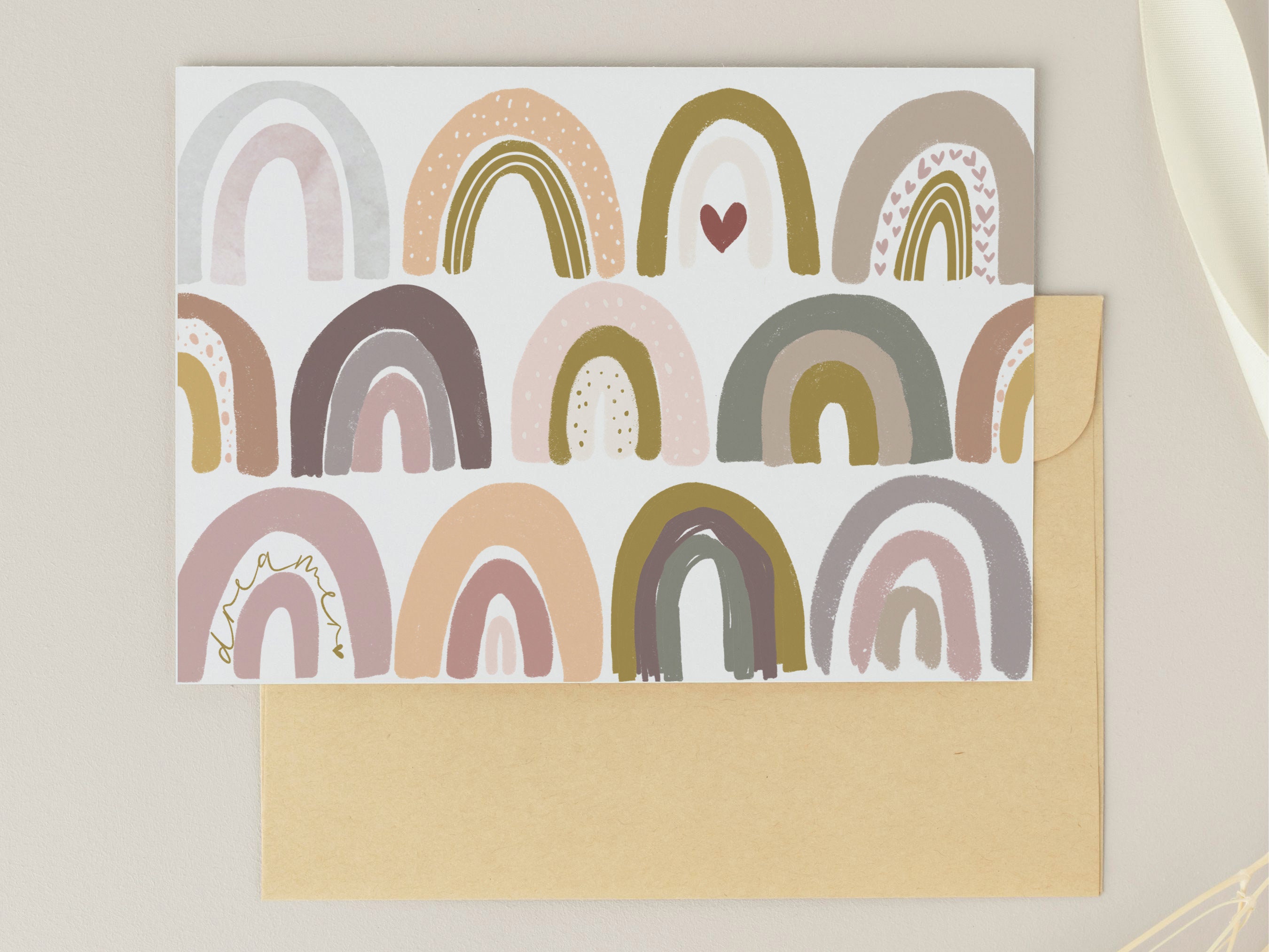 Rainbow Stationery Note Cards With Envelopes, Set of 30 - Etsy