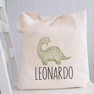 Personalized Kids Tote Bag, Children&#39;s Canvas Book Bag, Daycare Preschool Tote, Customizable with Child&#39;s Name, Eco-Friendly Tote Bag