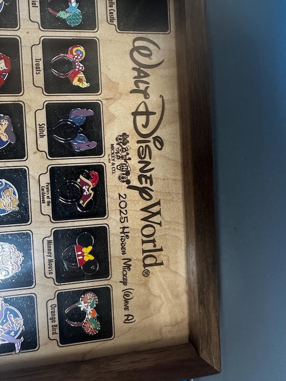Wave A - Disney 2025 Hidden Mickey Pin Board Display | Wave A