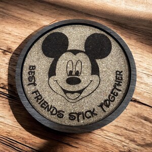 Mickey-Inspired Cork Pin Board – “Best Friends Stick Together”