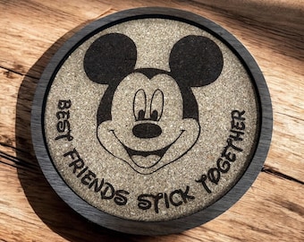 Mickey-Inspired Cork Pin Board – “Friends Stick Together” Display