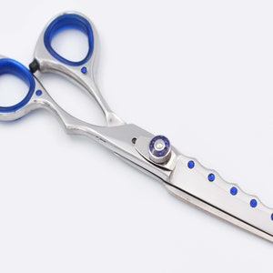 Personalize Hairdresser Stylist Grooming Shears Professional Haircutting Scissor 6 inch Razor Edge Barber Salon Shears With Leather Case