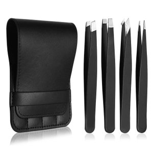 Pincettset - Professionell pincett i rostfritt stål för ögonbryn, Present till henne, Julklapp, Present till flickvän, Present till honom