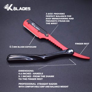 Personalize Straight Edge Razor Cut Throat For Men & Barber - Razor For Men, Fathers day gifts, Gift for him, Birthday gift for men