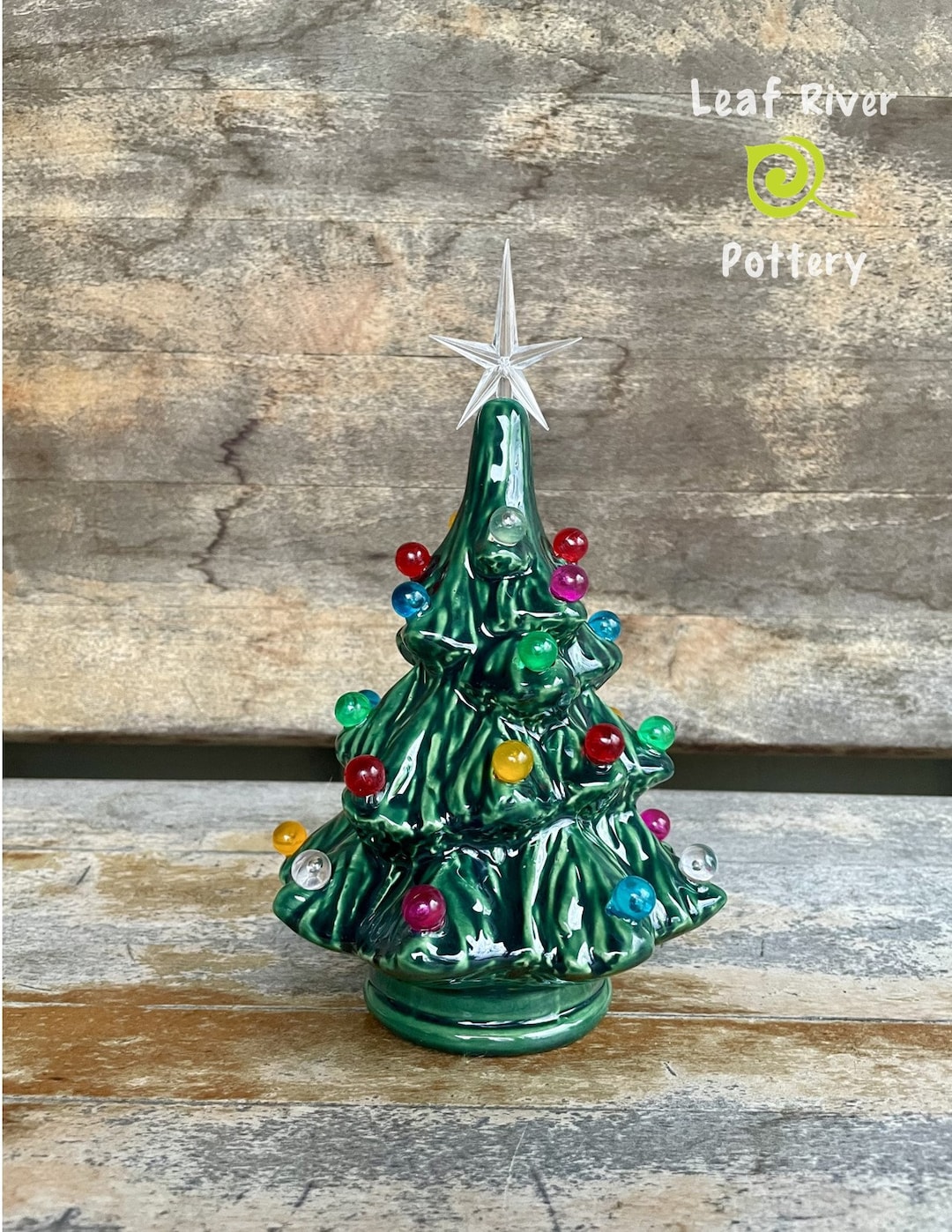 Ceramic Christmas Tree Light Vintage Style Etsy