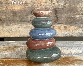 Ceramic Stack of Stones - Cairns -Stone Johnnies