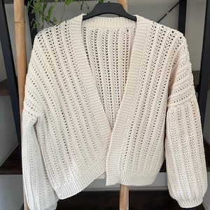 CROCHET Textured Cardigan DIGITAL DOWNLOAD