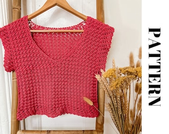 Top de verano a crochet DESCARGA DIGITAL